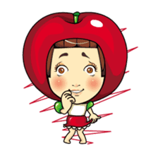 Changing clothes Momo-chan 5 sticker #10838564