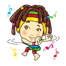 Changing clothes Momo-chan 5 sticker #10838565