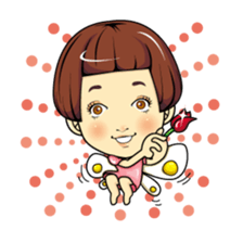 Changing clothes Momo-chan 5 sticker #10838566