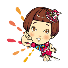 Changing clothes Momo-chan 5 sticker #10838567