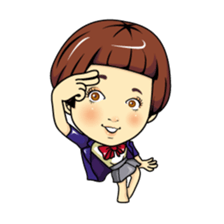 Changing clothes Momo-chan 5 sticker #10838575