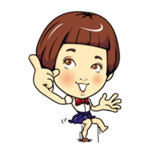 Changing clothes Momo-chan 5 sticker #10838576