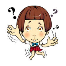 Changing clothes Momo-chan 5 sticker #10838581