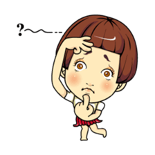 Changing clothes Momo-chan 5 sticker #10838582