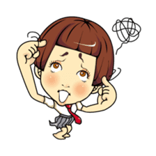 Changing clothes Momo-chan 5 sticker #10838583