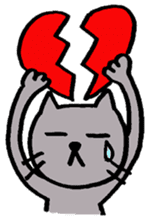 The cat which speaks Kansai accent sticker #10838799