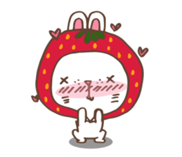 REDStrawberry-Rabbit sticker #10839344