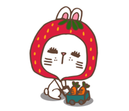 REDStrawberry-Rabbit sticker #10839346