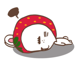 REDStrawberry-Rabbit sticker #10839347