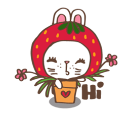 REDStrawberry-Rabbit sticker #10839348