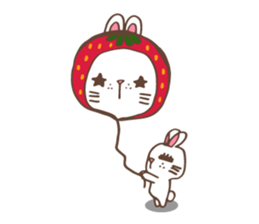 REDStrawberry-Rabbit sticker #10839349