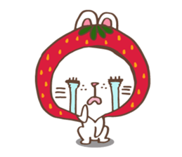 REDStrawberry-Rabbit sticker #10839352