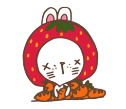 REDStrawberry-Rabbit sticker #10839358