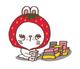 REDStrawberry-Rabbit sticker #10839359