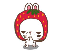 REDStrawberry-Rabbit sticker #10839360