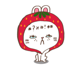 REDStrawberry-Rabbit sticker #10839361