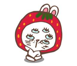 REDStrawberry-Rabbit sticker #10839364