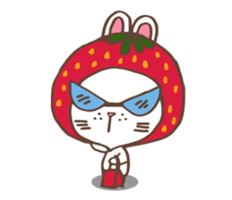 REDStrawberry-Rabbit sticker #10839365