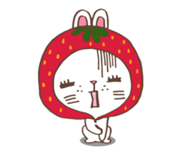 REDStrawberry-Rabbit sticker #10839366