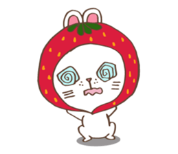 REDStrawberry-Rabbit sticker #10839367