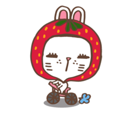REDStrawberry-Rabbit sticker #10839368