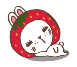 REDStrawberry-Rabbit sticker #10839369
