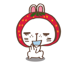 REDStrawberry-Rabbit sticker #10839370