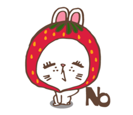 REDStrawberry-Rabbit sticker #10839372