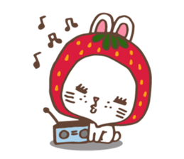 REDStrawberry-Rabbit sticker #10839373