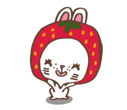 REDStrawberry-Rabbit sticker #10839374