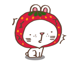 REDStrawberry-Rabbit sticker #10839376