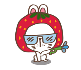 REDStrawberry-Rabbit sticker #10839377
