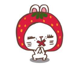 REDStrawberry-Rabbit sticker #10839378