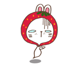 REDStrawberry-Rabbit sticker #10839381