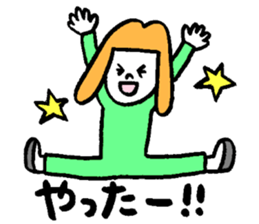 GIRL and DOG TAAALK sticker #10839504