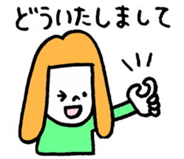 GIRL and DOG TAAALK sticker #10839508