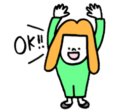 GIRL and DOG TAAALK sticker #10839519