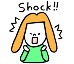 GIRL and DOG TAAALK sticker #10839521