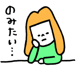 GIRL and DOG TAAALK sticker #10839523