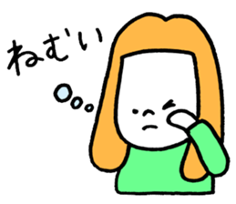 GIRL and DOG TAAALK sticker #10839526