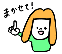 GIRL and DOG TAAALK sticker #10839528