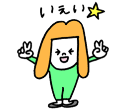 GIRL and DOG TAAALK sticker #10839532