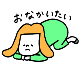 GIRL and DOG TAAALK sticker #10839534