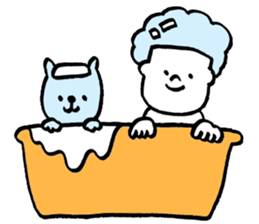 GIRL and DOG TAAALK sticker #10839541