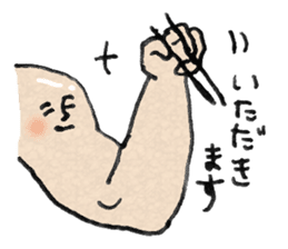 Muscles of the arm sticker #10839613