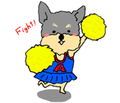 The name of this dog is ANKO. sticker #10840546