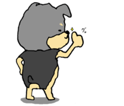 The name of this dog is ANKO. sticker #10840561