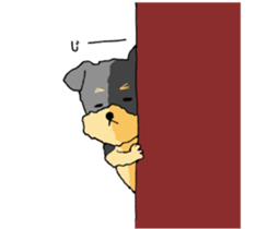 The name of this dog is ANKO. sticker #10840574