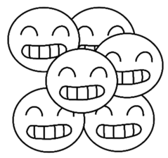 Six face sticker #10841115