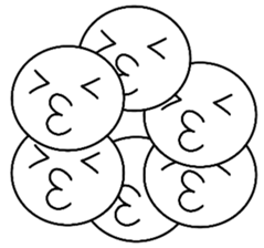 Six face sticker #10841120